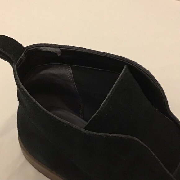 Franco Sarto 11 Men’s Suede Leather Ankle Boots Black Slip On Shoes - Picture 8 of 13